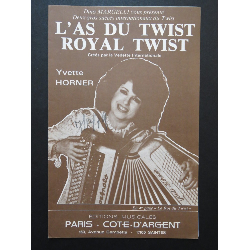 L'As du Twist & Royal Twist Yvette Horner Accordéon 1962