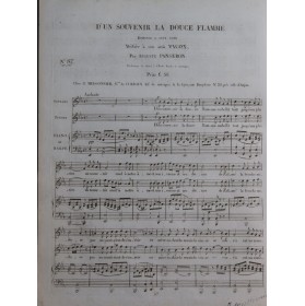 PANSERON Auguste D'un Souvenir la douce flamme Chant Piano ou Harpe ca1840