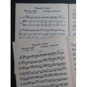PORTNOFF Leo Wogende Felder Piano Violon 1931