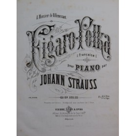 STRAUSS Johann Figaro-Polka Piano ca1870