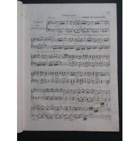 SIEBER G. Fantaisie sur Robin des Bois 2e Fantaisie Piano ca1820