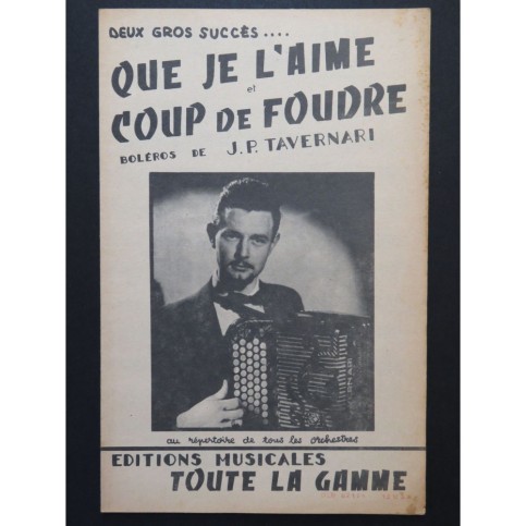 Que je l'aime & Coup de Foudre Boléro Accordéon 1959
