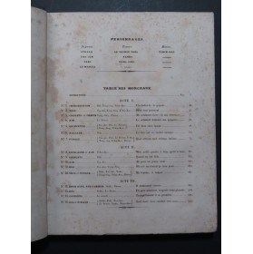 AUBER D. F. E. Le Cheval de Bronze Opéra Chant Piano ca1843