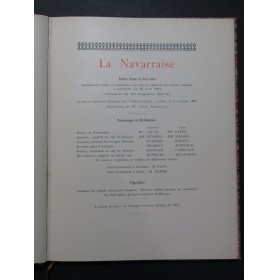 MASSENET Jules La Navarraise Piano Chant 1895