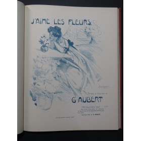 AUBERT Gaston Album Mélodies 26 Pièces Pousthomis Chant Piano ca1910