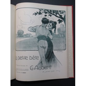 AUBERT Gaston Album Mélodies 26 Pièces Pousthomis Chant Piano ca1910