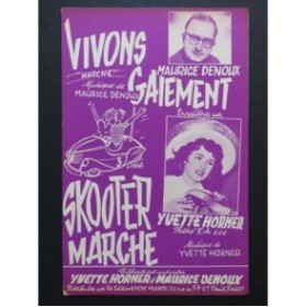 Vivons Gaiement Denoux Skooter Marche Yvette Horner Accordeon 1960