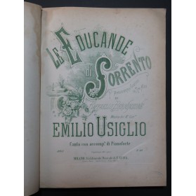 USIGLIO Emilio Le Educande di Sorrento Opéra Chant Piano ca1868
