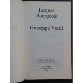 BOURGEOIS Jacques Giuseppe Verdi Biographie 1978