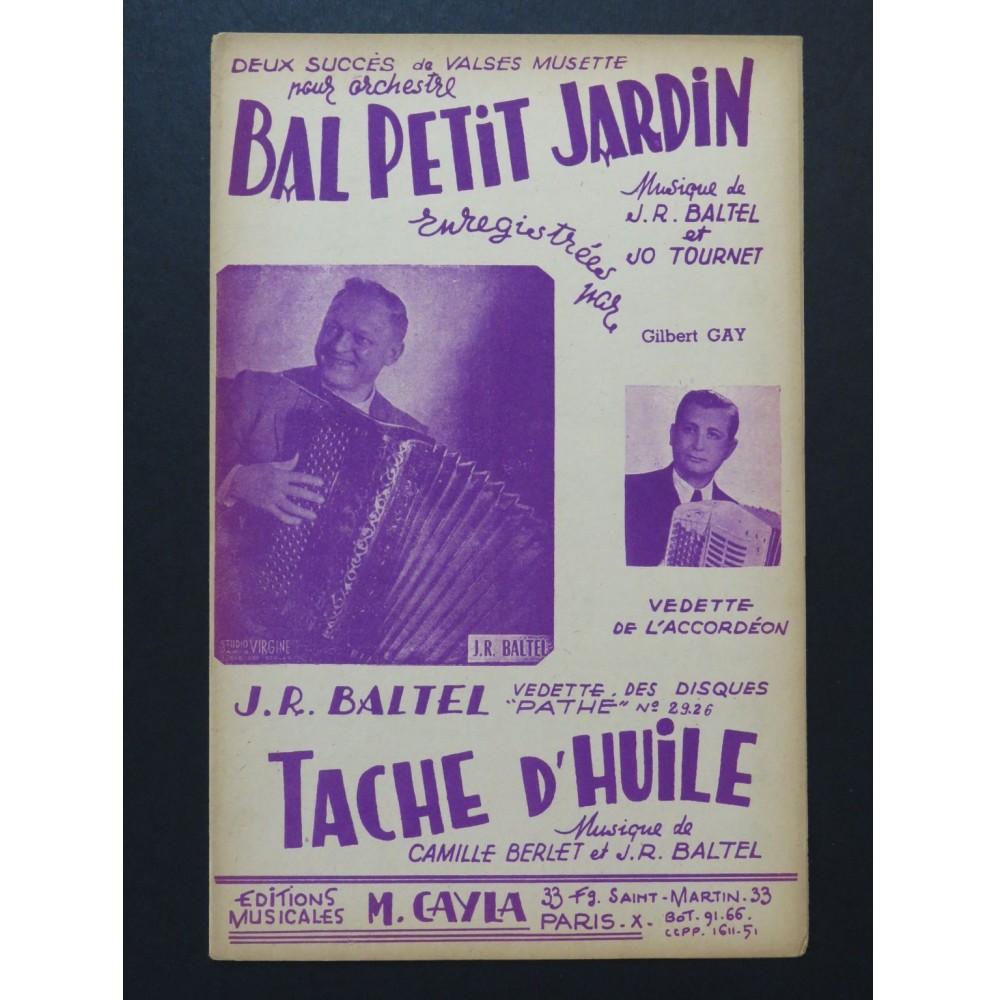 Bal Petit Jardin & Tache d'Huile Accordéon 1953
