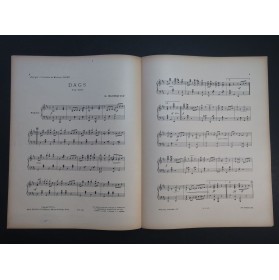 BLOMQUIST G. Dags Piano 1925