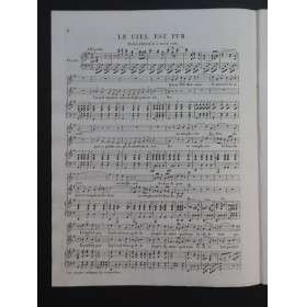 PANSERON Auguste Le Ciel est Pur Chant Piano ca1830