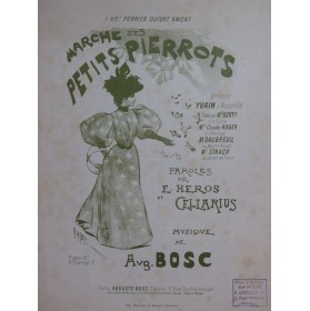 BOSC Auguste Marche des Petits Pierrots Chant Piano