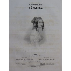D'ADHÉMAR Ab. Térésita Chant Piano ca1830