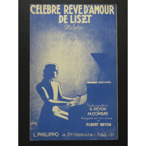 LISZT Franz Rêve d'Amour Chant Piano 1951
