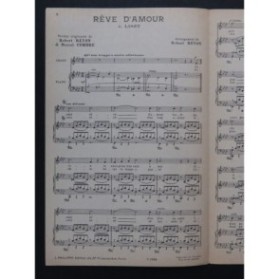 LISZT Franz Rêve d'Amour Chant Piano 1951