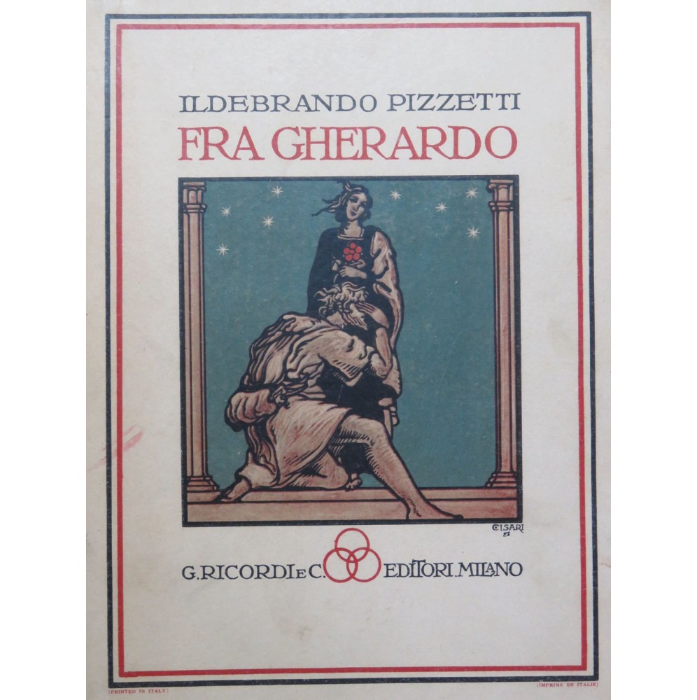PIZZETTI Ildebrando Fra Gherardo Opéra Chant Piano 1928