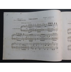 STRAUSS Trianon Polka Louis XV Piano ca1850