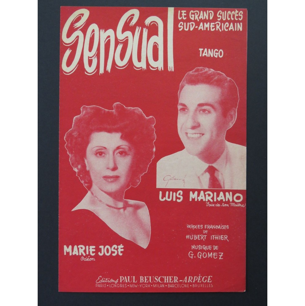 Sensual Tango Luis Mariano Marie José Chanson 1953