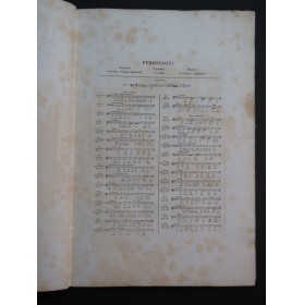MOZART W. A. Cosi Fan Tutte Opéra Chant Piano ca1825