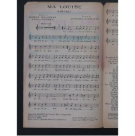 Ma Louise Maurice Chevalier Chanson 1929