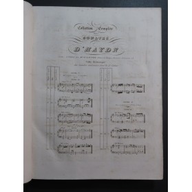 HAYDN Joseph Sonates pour Piano ca1850