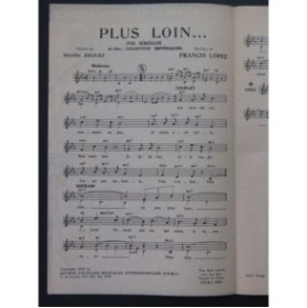 Plus Loin Luis Mariano Francis Lopez Chant 1952