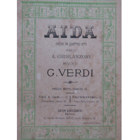 VERDI Giuseppe Aïda Opéra...