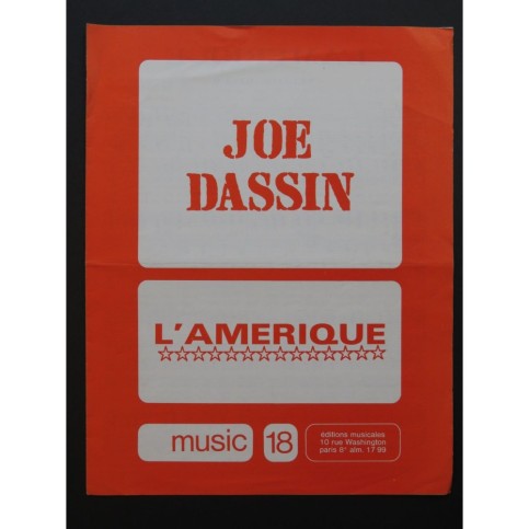 L'Amérique Joe Dassin Chant Piano 1969