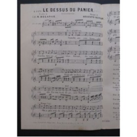 OLIVIER Auguste Le Dessus du Panier Chant Guitare XIXe