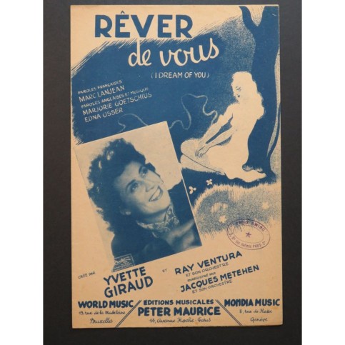 Rêver de Vous Yvette Giraud Ray Ventura Chanson 1947