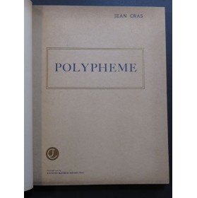 CRAS Jean Polyphème Opéra Chant Piano 1922