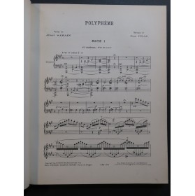 CRAS Jean Polyphème Opéra Chant Piano 1922