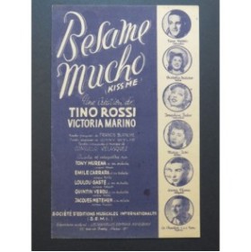 Besame Mucho Kiss Me Tino Rossi Chant 1945