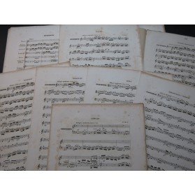 BACH J. S. Concerto en La mineur pour Clavecin Flûte Violon Quatuor ca1855