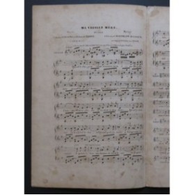HOFFMANN-HARDOUIN Edouard Ma Vieille Mère Chant Guitare ca1830