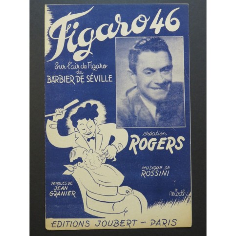 Figaro 46 Barbier de Séville Rossini Chant Accordéon 1946