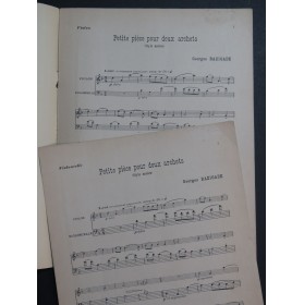 RAZIGADE Georges Petite Pièce pour deux Archets Violon Violoncelle 1929