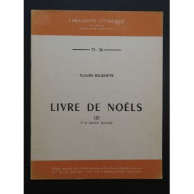 BALBASTRE Claude Livre de Noëls No 3 Orgue