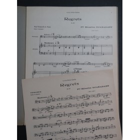 DJABADARY Héraclius Regrets Violoncelle Piano 1937