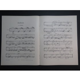 AUBERT Gaston Elégie Pousthomis Piano 1908