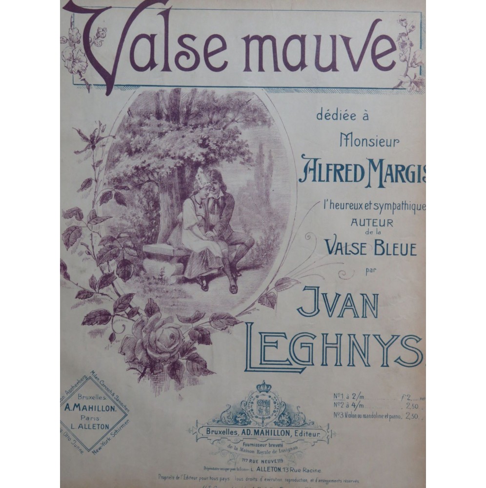 LEGHNYS Ivan Valse Mauve Piano 1901