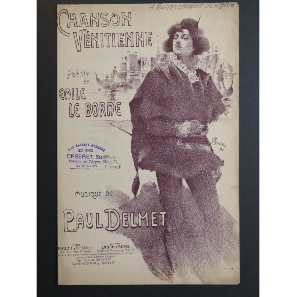 Chanson Vénitienne Paul Delmet 1897