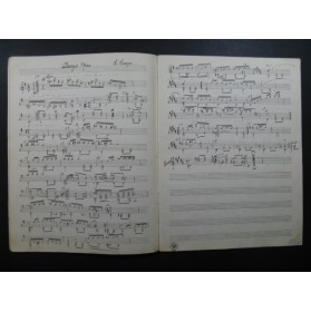 Recueil 11 Pièces Manuscrit Lagoya Guitare 1945