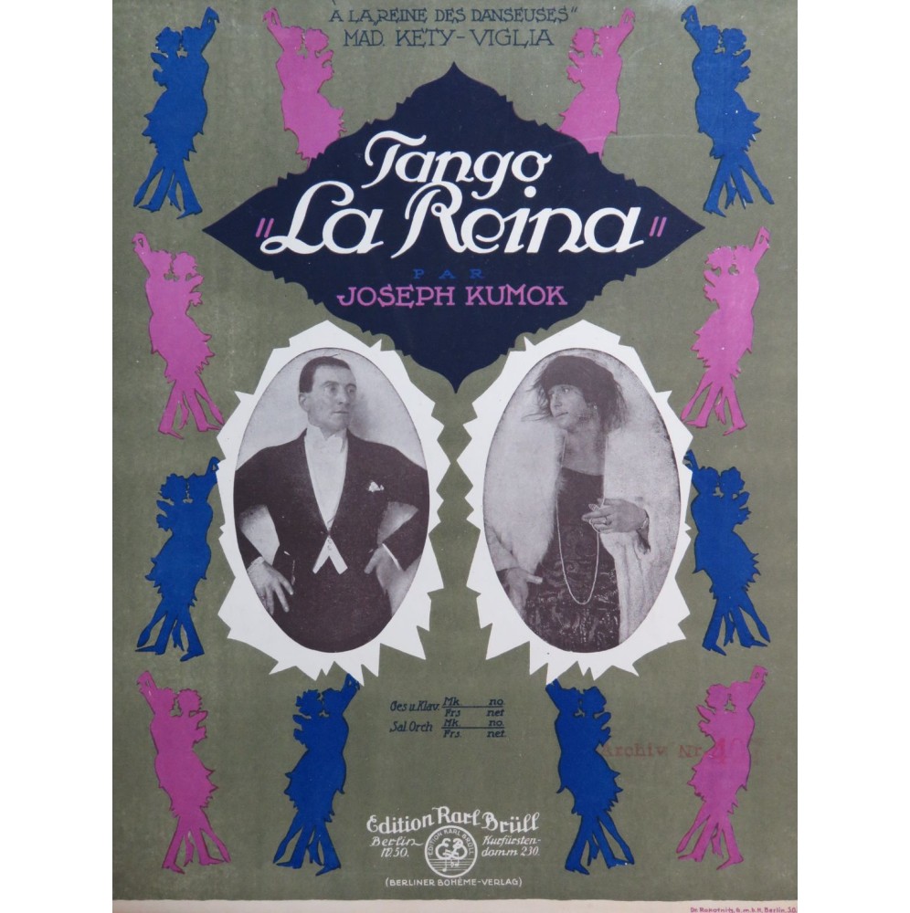 KUMOK Joseph La Reine Tango Piano 1922