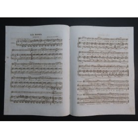 MASINI F. Les Roses Chant Piano ca1840