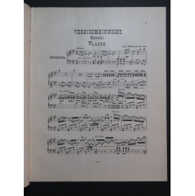 WALDTEUFEL Émile Vergissmeinnicht Piano ca1885