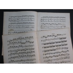 LECLAIR Jean-Marie Sonate G dur Piano Violon ca1860