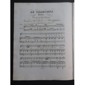 DE BEAUPLAN Amédée Le Trompeur Chant Piano ca1820