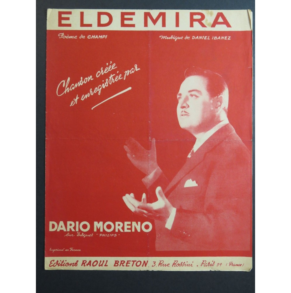 Eldemira Dario Moreno Chant Piano 1954